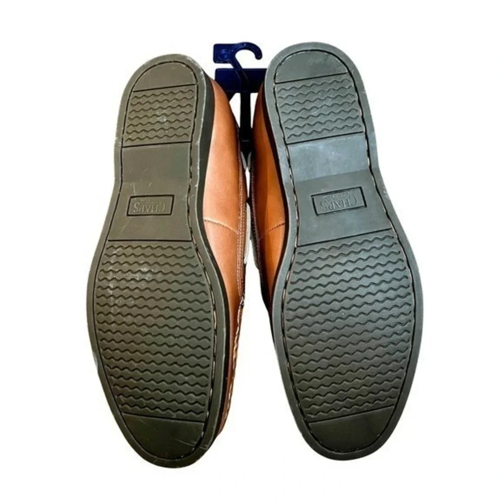 Chaps Benny Mens Boat Shoes Tan Brown Memory Foam Loafers Size‎ 13 NEW